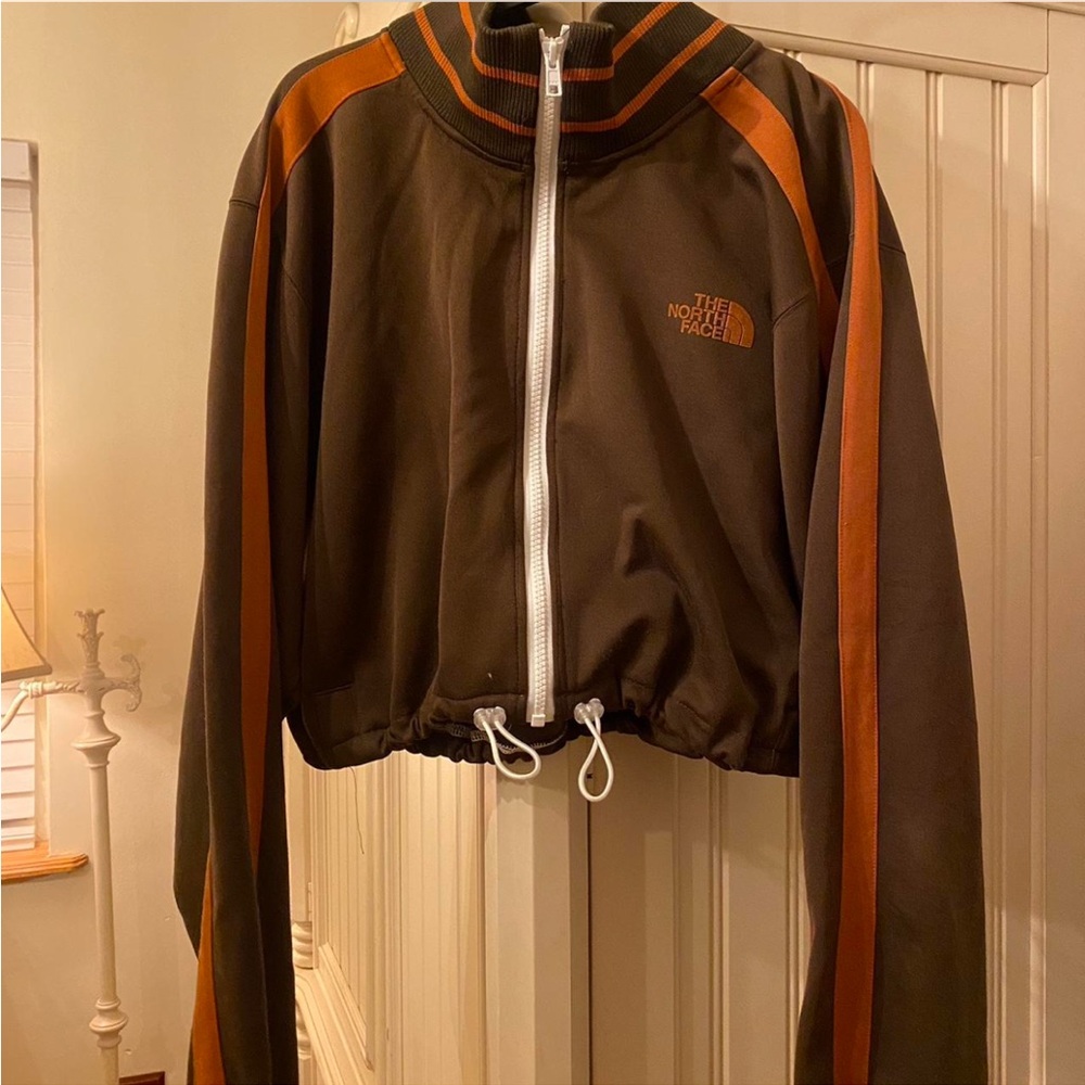 vintage north face zip-up jacket
